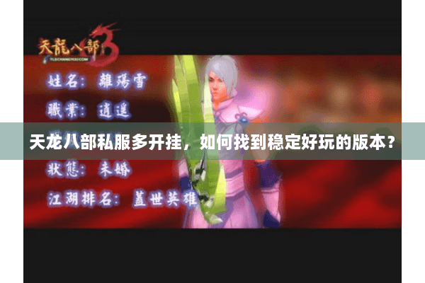 天龙八部私服多开挂，如何找到稳定好玩的版本？