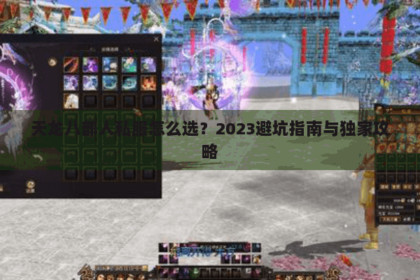 天龙八部人私服怎么选？2023避坑指南与独家攻略