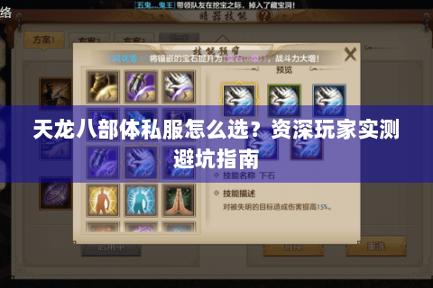 天龙八部体私服怎么选？资深玩家实测避坑指南