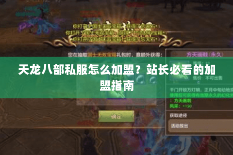 天龙八部私服怎么加盟?站长必看的加盟指南 天龙八部私服怎么加盟?站长必看的加盟指南