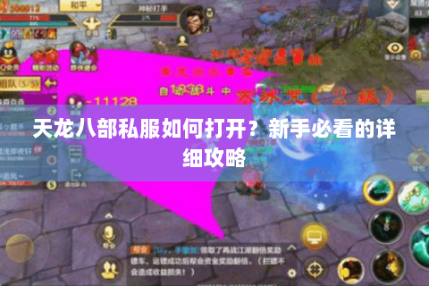 天龙八部私服如何打开？新手必看的详细攻略