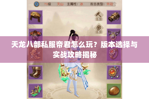 天龙八部私服帝君怎么玩？版本选择与实战攻略揭秘