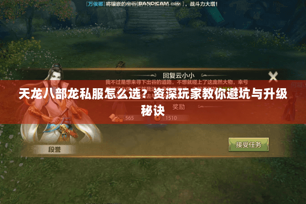 天龙八部龙私服怎么选？资深玩家教你避坑与升级秘诀