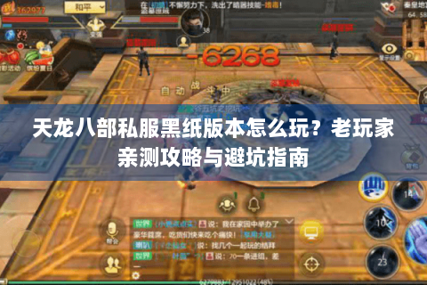 天龙八部私服黑纸版本怎么玩？老玩家亲测攻略与避坑指南