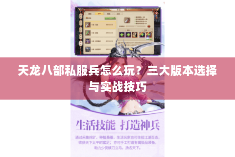天龙八部私服兵怎么玩？三大版本选择与实战技巧