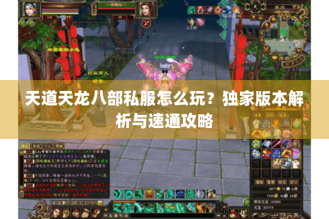 天道天龙八部私服怎么玩？独家版本解析与速通攻略