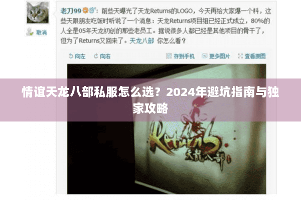 情谊天龙八部私服怎么选？2024年避坑指南与独家攻略