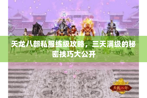 天龙八部私服练级攻略，三天满级的秘密技巧大公开