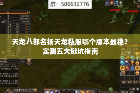 天龙八部名扬天龙私服哪个版本最稳？实测五大避坑指南