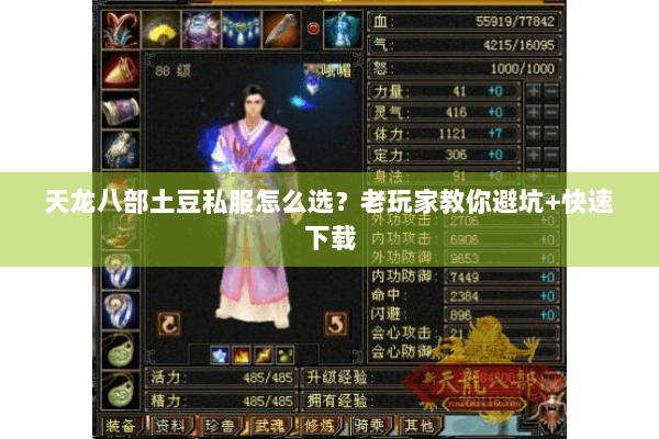 天龙八部土豆私服怎么选？老玩家教你避坑+快速下载