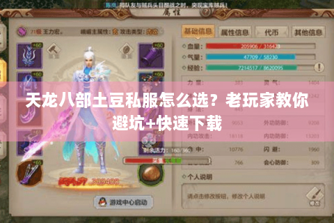 天龙八部土豆私服怎么选？老玩家教你避坑+快速下载