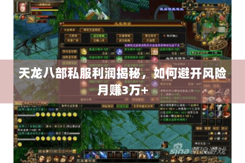 天龙八部私服利润揭秘，如何避开风险月赚3万+