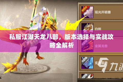 私服江湖天龙八部，版本选择与实战攻略全解析