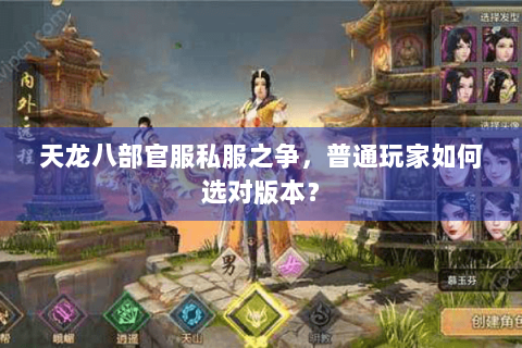 天龙八部官服私服之争，普通玩家如何选对版本？