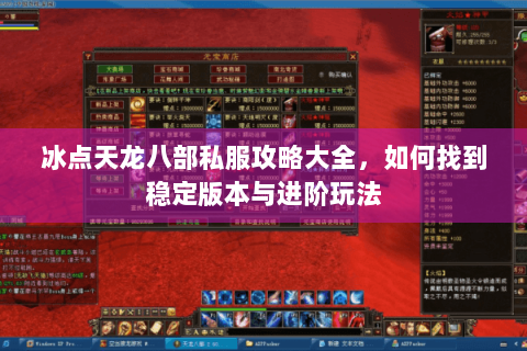 冰点天龙八部私服攻略大全，如何找到稳定版本与进阶玩法