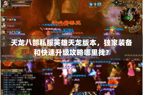 天龙八部私服英雄天龙版本,独家装备和快速升级攻略哪里找? 天龙八部私服英雄天龙版本,独家装备和快速升级攻略哪里找?