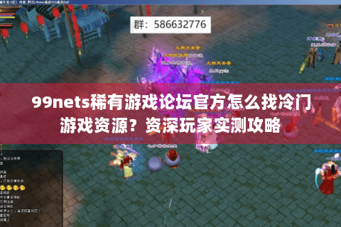99nets稀有游戏论坛官方怎么找冷门游戏资源？资深玩家实测攻略