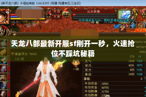 天龙八部最新开服sf刚开一秒，火速抢位不踩坑秘籍
