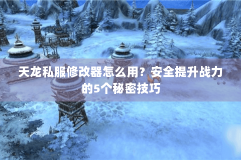 天龙私服修改器怎么用？安全提升战力的5个秘密技巧