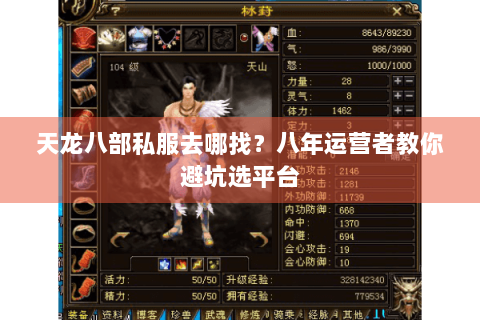 天龙八部私服去哪找？八年运营者教你避坑选平台