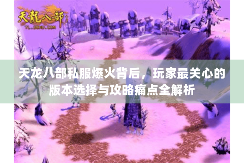 天龙八部私服爆火背后，玩家最关心的版本选择与攻略痛点全解析