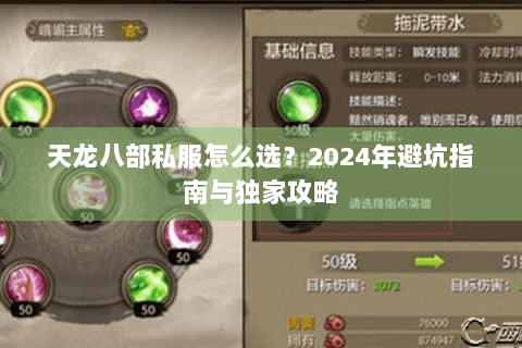 天龙八部私服怎么选？2024年避坑指南与独家攻略