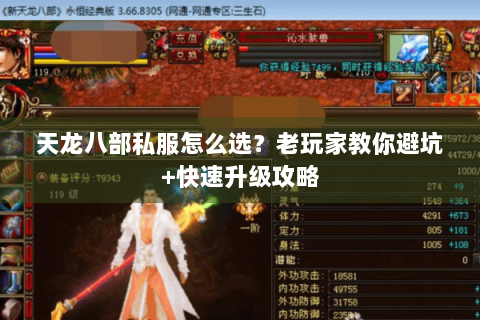 天龙八部私服怎么选？老玩家教你避坑+快速升级攻略