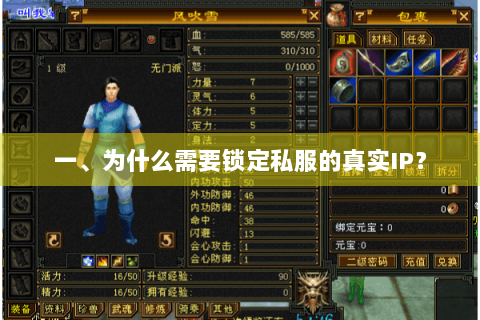 一、为什么需要锁定私服的真实IP？