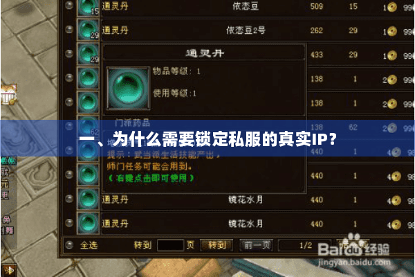 一、为什么需要锁定私服的真实IP？