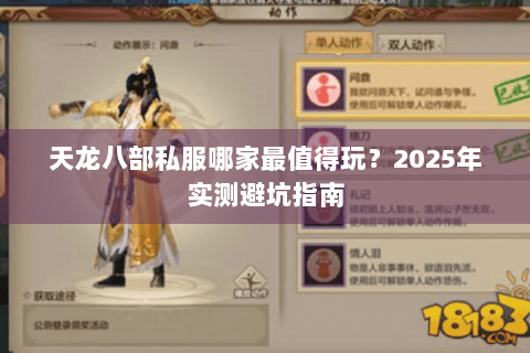 天龙八部私服哪家最值得玩？2025年实测避坑指南