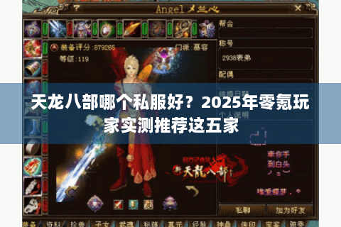 天龙八部哪个私服好？2025年零氪玩家实测推荐这五家