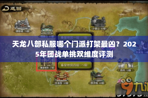 天龙八部私服哪个门派打架最凶？2025年团战单挑双维度评测