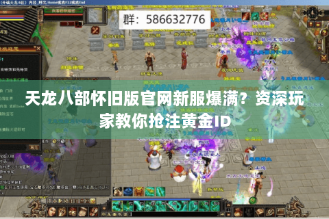 天龙八部怀旧版官网新服爆满？资深玩家教你抢注黄金ID