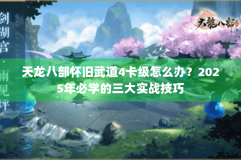 天龙八部怀旧武道4卡级怎么办？2025年必学的三大实战技巧