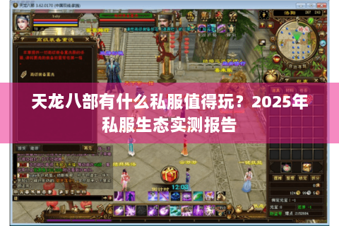 天龙八部有什么私服值得玩？2025年私服生态实测报告