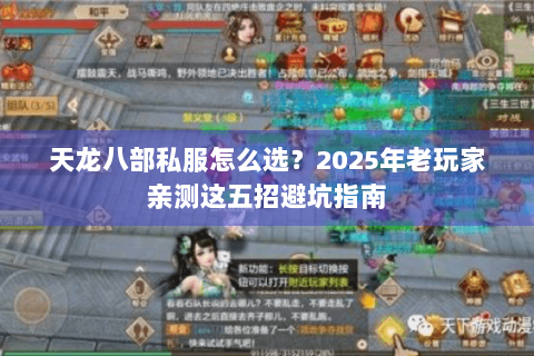 天龙八部私服怎么选？2025年老玩家亲测这五招避坑指南