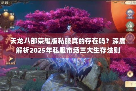 天龙八部荣耀版私服真的存在吗？深度解析2025年私服市场三大生存法则