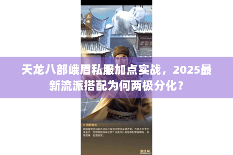 天龙八部峨眉私服加点实战，2025最新流派搭配为何两极分化？