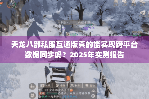 天龙八部私服互通版真的能实现跨平台数据同步吗？2025年实测报告