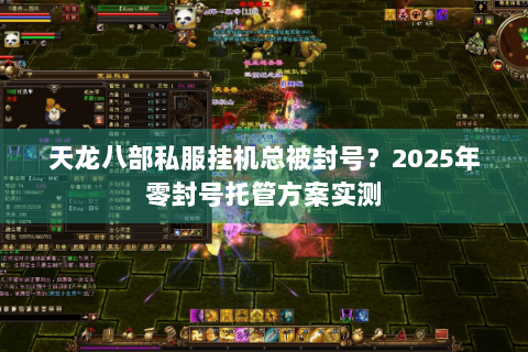 天龙八部私服挂机总被封号？2025年零封号托管方案实测