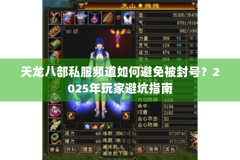 天龙八部私服频道如何避免被封号？2025年玩家避坑指南