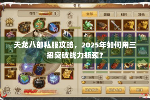 天龙八部私服攻略，2025年如何用三招突破战力瓶颈？