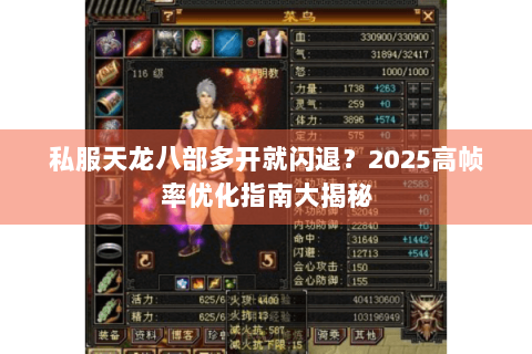 私服天龙八部多开就闪退？2025高帧率优化指南大揭秘