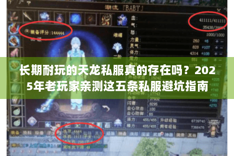 长期耐玩的天龙私服真的存在吗？2025年老玩家亲测这五条私服避坑指南