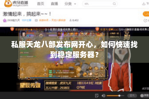 私服天龙八部发布网开心，如何快速找到稳定服务器？