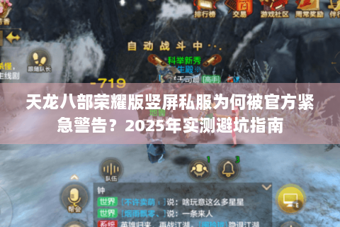 天龙八部荣耀版竖屏私服为何被官方紧急警告？2025年实测避坑指南