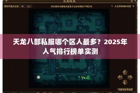 天龙八部私服哪个区人最多？2025年人气排行榜单实测