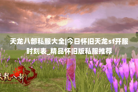 天龙八部私服大全|今日怀旧天龙sf开服时刻表_精品怀旧版私服推荐