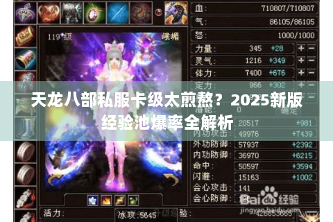 天龙八部私服卡级太煎熬？2025新版经验池爆率全解析