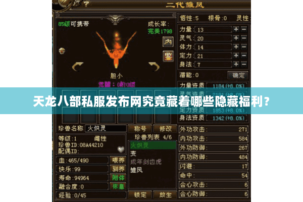 天龙八部私服发布网究竟藏着哪些隐藏福利？